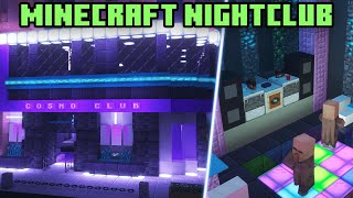 Minecraft  Building a NIGHTCLUB  Tutorial  Minecraft City [upl. by Haek]