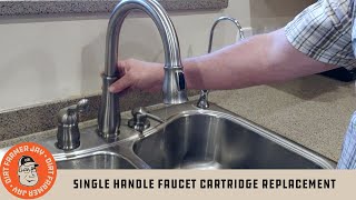 Delta Single Handle Faucet Cartridge Replacement [upl. by Eceirahs]