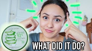 I Put Nature Republics Aloe Vera Gel In My Hair [upl. by Malley120]