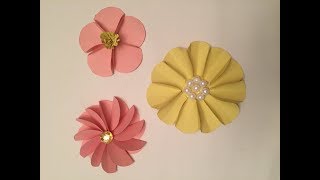 DIY Flores de cartulina o papel fáciles económica y hermosas [upl. by Adnawt893]