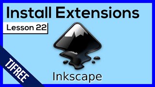 Inkscape Lesson 22  Installing Custom Extensions [upl. by Keir]