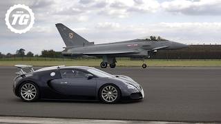 Bugatti Veyron vs A Euro Fighter Jet [upl. by Richer646]