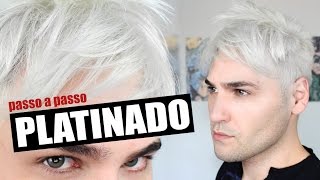 TUTORIAL CABELO PLATINADO EM CASA  Como platinar em casa  nevou [upl. by Garrard]