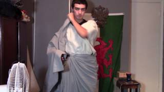 How to put on a GreekRoman toga [upl. by Bock]