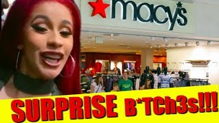 Cardi B Surprises Fans in Macys [upl. by Mortimer]