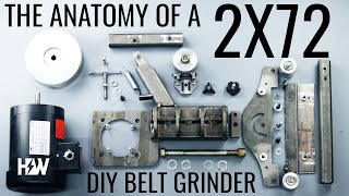 The Anatomy of a Home Built DIY 2x72 Belt Grinder For Knifemaking [upl. by Ybab]