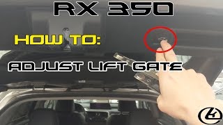 How To Adjust Your Lexus Liftgate Height [upl. by Ardiedal117]