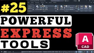 25 YQArch Express Tools  AutoCAD Tutorial [upl. by Aihsak696]