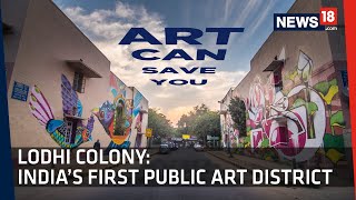 Lodhi Colony  Indias First Public Art District  Delhi Street Art [upl. by Lyford]