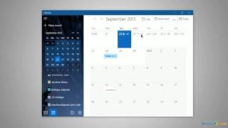 Using the Calendar in Windows 10 [upl. by Ydiarf974]