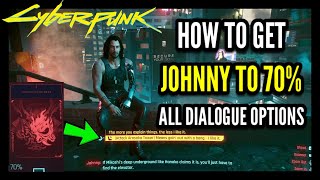 How to Get Johnny to 70 All Dialogue Options in Cyberpunk 2077 How to Get the Secret Ending [upl. by Agostino]