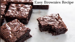 Easy Brownies Recipe [upl. by Ibrab]