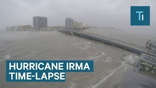 This timelapse shows Hurricane Irma slamming Miami Beach [upl. by Idmann]