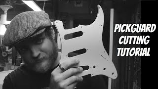 Complete Pickguard Cutting Tutorial Silent Film [upl. by Rey]