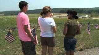 Flight 93 Pa crash site draws hundreds daily [upl. by Assenov195]