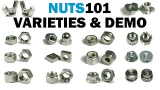 Nuts 101 Overview With Demonstrations Extended  Fasteners 101 [upl. by Martreb]