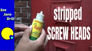 How to Remove Damaged and Rusted Screws FAST [upl. by Dody27]