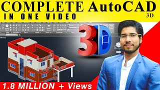 COMPLETE  AutoCAD 3D IN 2 HOURS IN HINDI  CIVIL  ARCH  INTERIOR  MECHANICAL [upl. by Chelsey820]