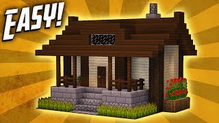 Minecraft How To Build A Small Survival House Tutorial 5 [upl. by Eimrots]