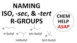 naming iso sec amp tert Rgroups [upl. by Thorman369]