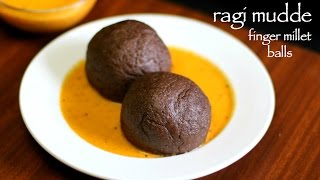 ragi mudde recipe  ragi ball recipe  finger millet ball  ragi sangati [upl. by Annoerb669]