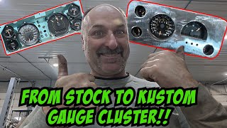 Building a custom dash cluster using factory S10 gauges for a 1938 International [upl. by Geordie668]