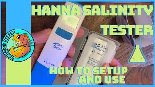 Hanna Instruments Waterproof Salinity Tester  How to Setup And Use [upl. by Llednik515]