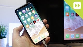 How to Connect iPhone X to TV Screen Mirroring Guide [upl. by Karlotte]