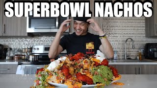 Ultimate Superbowl Nachos Challenge 10000 Cals [upl. by Aikyt]