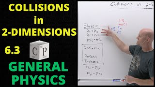 63 Collisions in 2 Dimensions  General Physics [upl. by Dasi542]