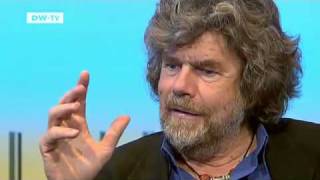 Reinhold Messner Extreme Mountaineer and Author  Talking Germany [upl. by Yoreel]