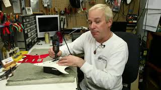 How to Cut a Guitars Pickguard [upl. by Laehcor552]