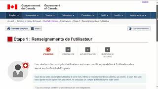 Comment créer un compte d’utilisateur  GuichetEmplois [upl. by Castra]