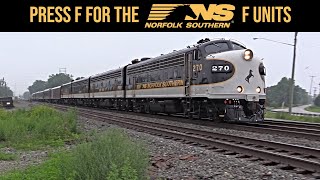 Norfolk Southern F Units Last Run Through Toledo [upl. by Ekihc]