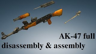 AK47 full disassembly amp assembly [upl. by Etteroma]