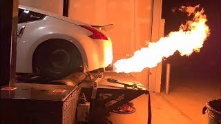 FIRE BREATHING Stillen Supercharged Nissan 370Z Dyno amp Street Pulls [upl. by Neemsaj946]