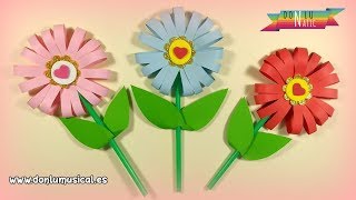 Cómo hacer FLORES DE PAPEL en 5 minutos 🌸🌼🌺 RECICLAJE [upl. by Pammi324]