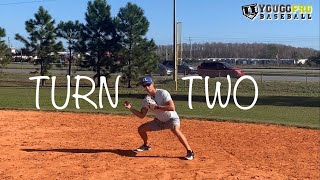 How To Turn 2 from shortstop Footwork amp Throwing Mechanics [upl. by Ahsiened]