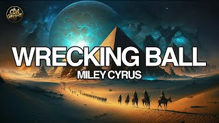 Miley Cyrus  Wrecking Ball Lyrics [upl. by Comfort]