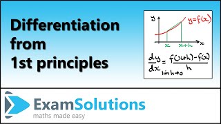 Differentiation from 1st Principles  Calculus by ExamSolutions [upl. by Renat276]