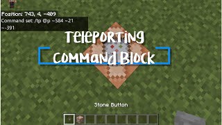 Teleport with a Command Block in Minecraft Education Edition cc [upl. by Roid]