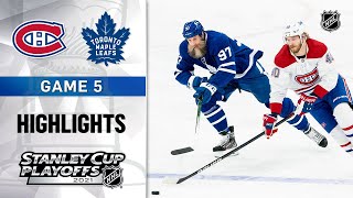 First Round Gm 5 Canadiens  Maple Leafs 52721  NHL Highlights [upl. by Dorion121]