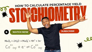 Chemistry  Stoichiometry  How to calculate percentage yield [upl. by Sussna863]