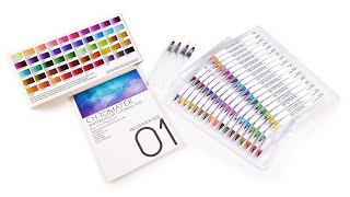 Chromatek Watercolor Pens Video Tutorials amp 15 Page Pad [upl. by Cryan]