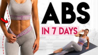 GET SHREDDED ABS in 7 Days flat belly challenge  10 minute Workout [upl. by Paz]