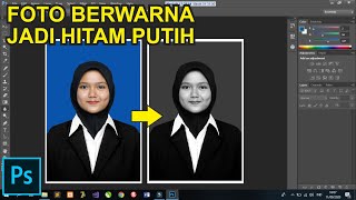 Cara Mengubah Foto Berwarna Jadi Hitam Putih di Photoshop [upl. by Eenattirb]