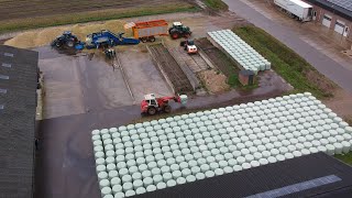 Corn silage baling [upl. by Loggia]