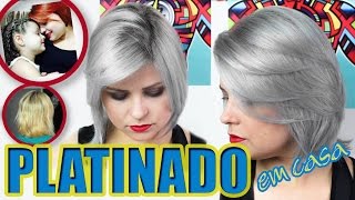 CABELO PLATINADO EM CASA  💇🏼 Do ruivo ao GRANNY HAIR  Tutorial [upl. by Claretta82]