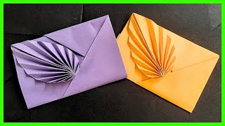 ⩥ Cómo hacer un SOBRE de papel FÁCIL y ELEGANTE  Origami PASO A PASO [upl. by Socem]