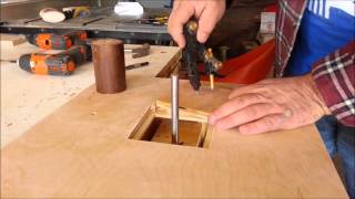 Simple homemade spindle sander drill powered [upl. by Nuawad717]